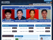 Tablet Screenshot of akguptaclasses.com